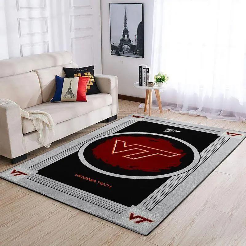 Virginia tech hokies ncaa football basketball living room carpet 200303124 1 Rectangle Rug