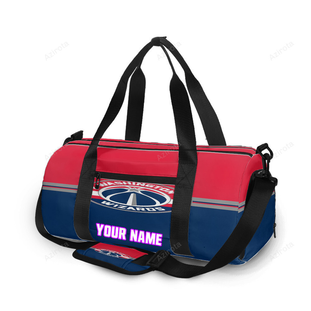 Washington wizards blue red1 personalized name travel bag gym bag 2584 Travel Bag
