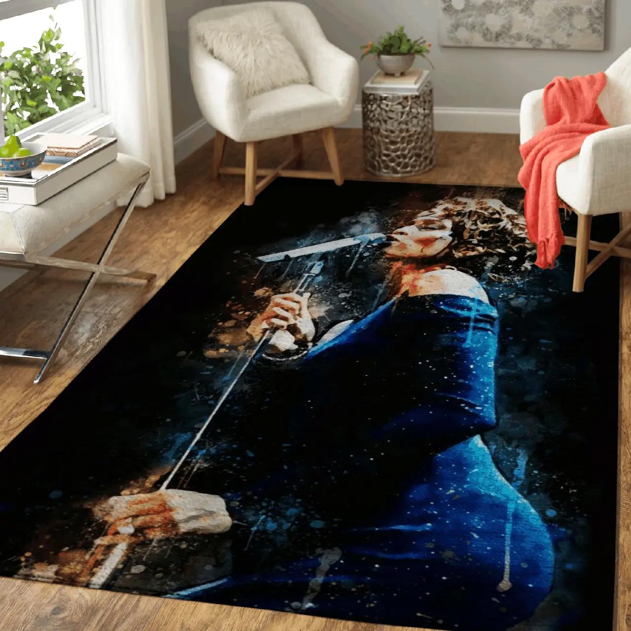 Whitney houston pop music art for fans area rug area rug living room carpet rug regtangle carpet floor decor home decor Rectangle Rug
