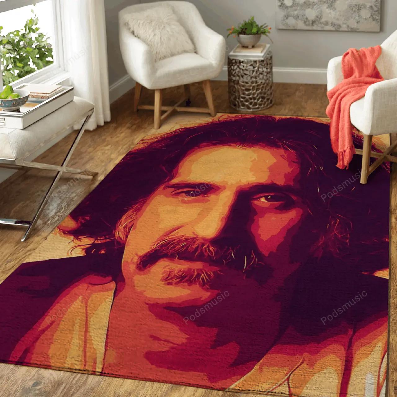 Zappa frank rock music frank zappa art for fans area rug living room carpet rug regtangle carpet floor decor home decor Rectangle Rug