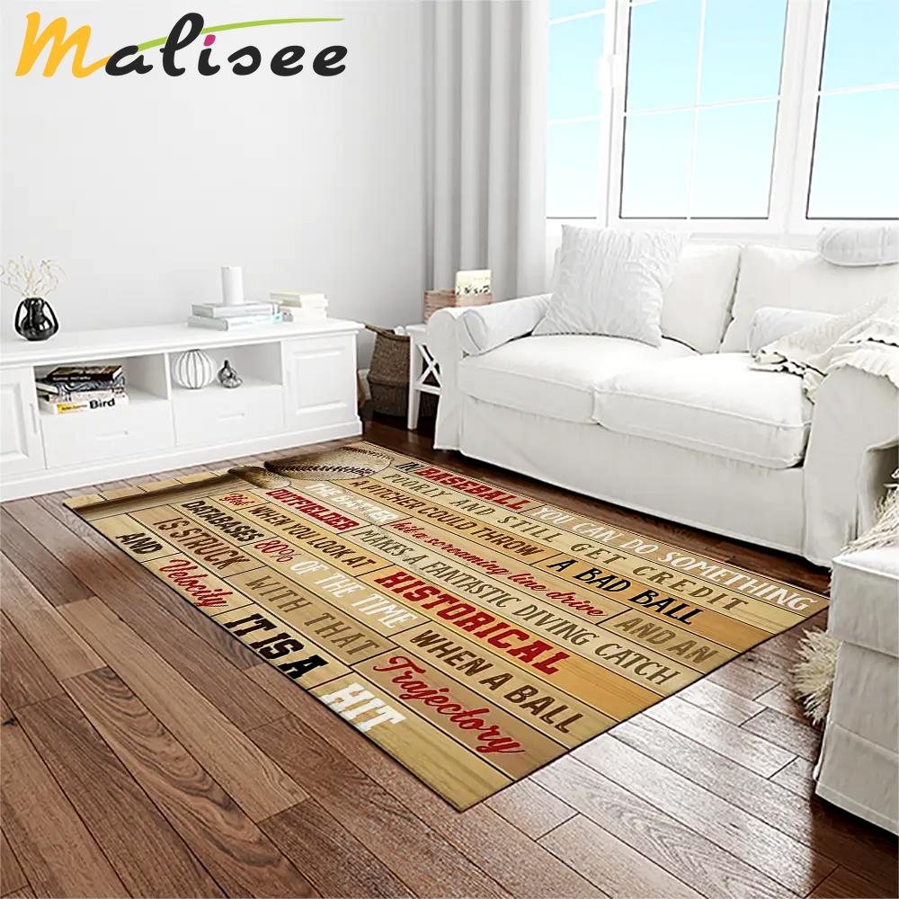 A letter to my dad, my baseball partner quote area rug meaningful gift for father’s day 02 Rectangle Rug