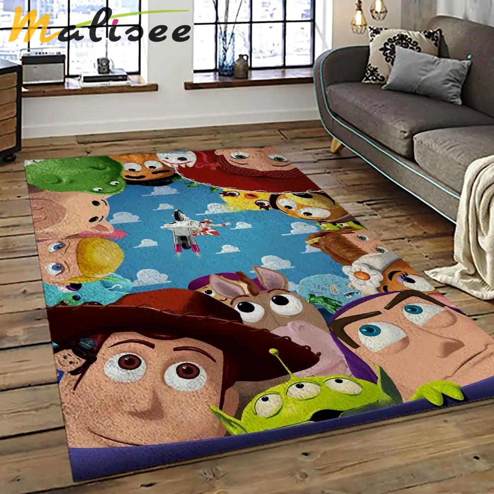 A toy story characters cartoon movie carpet rectangle area rug for living room bedroom decor ats13 Rectangle Rug