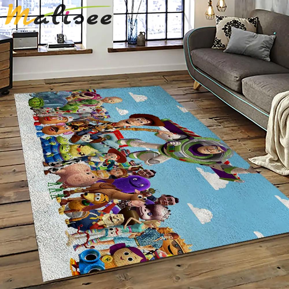 A toy story characters cartoon movie carpet rectangle area rug for living room bedroom decor ats30 Rectangle Rug