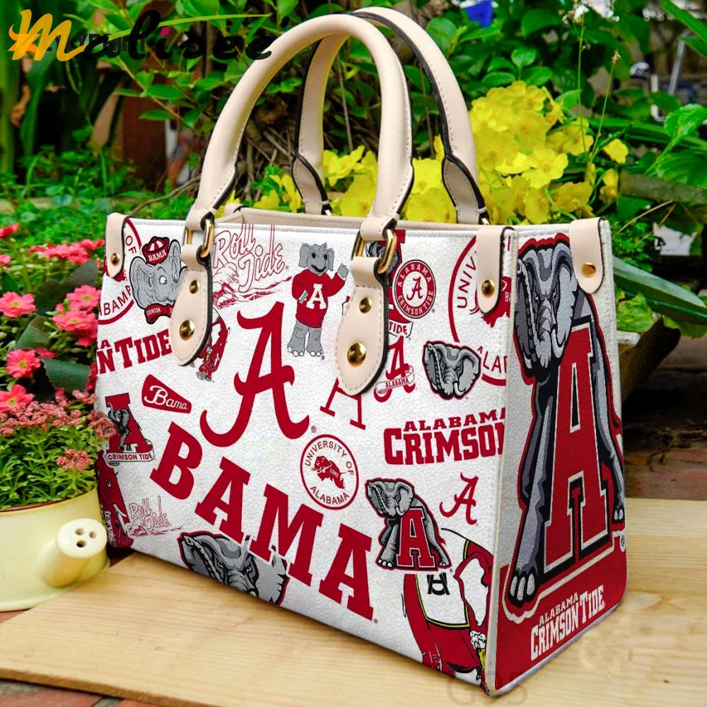 Alabama crimson tide 1a leather bag for women gift 4042 Women Leather Hand Bag