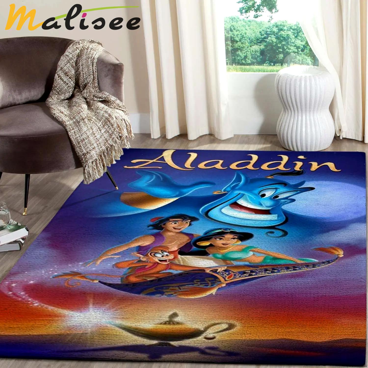 Aladdin & jasmine area rugs disney movies living room carpet fn091210 rug Rectangle Rug