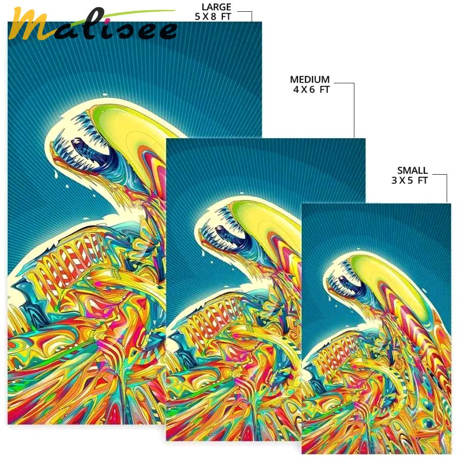 Alien ali1002 aliens xenomorph abstract art matting area rug living room rug home decor Rectangle Rug