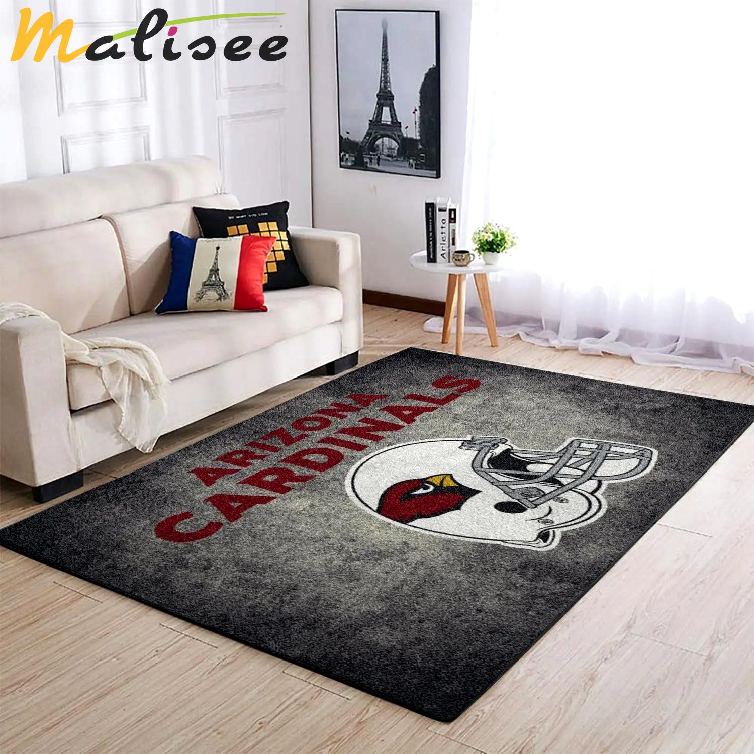 Arizona cardinals area rug nfl football helmet carpet living room rugs Rectangle Rug