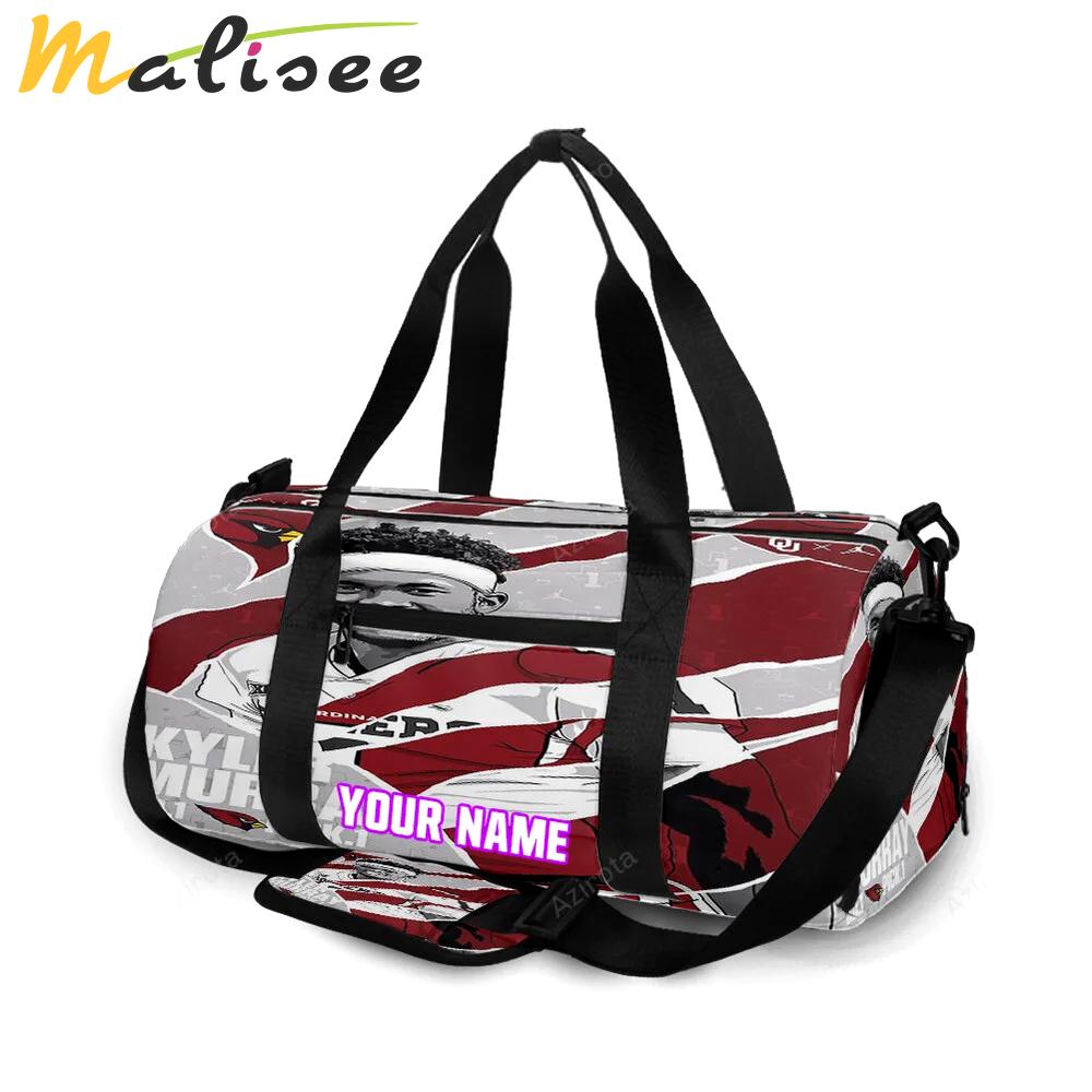 Arizona cardinals kyler murray2 personalized name travel bag gym bag 1193 Travel Bag