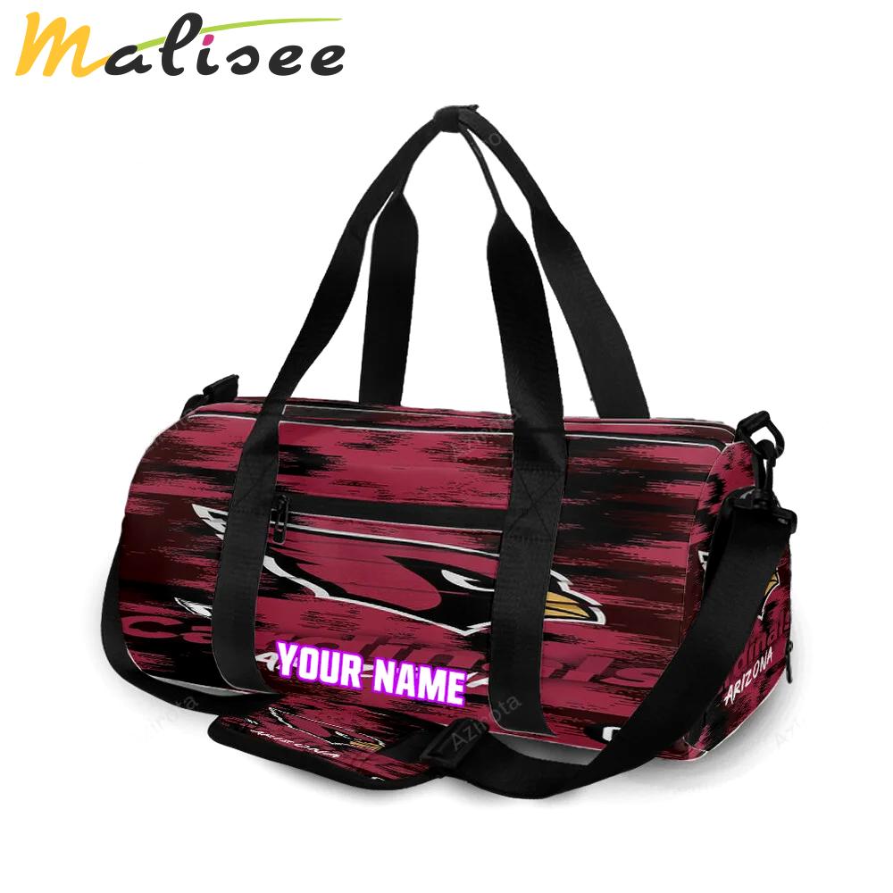 Arizona cardinals logo personalized name travel bag gym bag 1782 Travel Bag