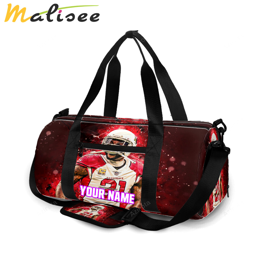 Arizona cardinals patrick peterson 21 personalized name travel bag gym bag 492 Travel Bag