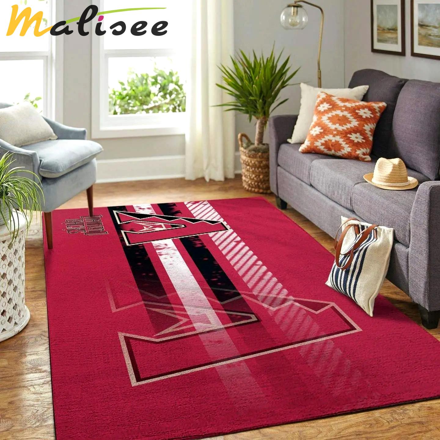 Arizona diamondbacks area rug mlb team logo carpet living room rugs v6693 Rectangle Rug