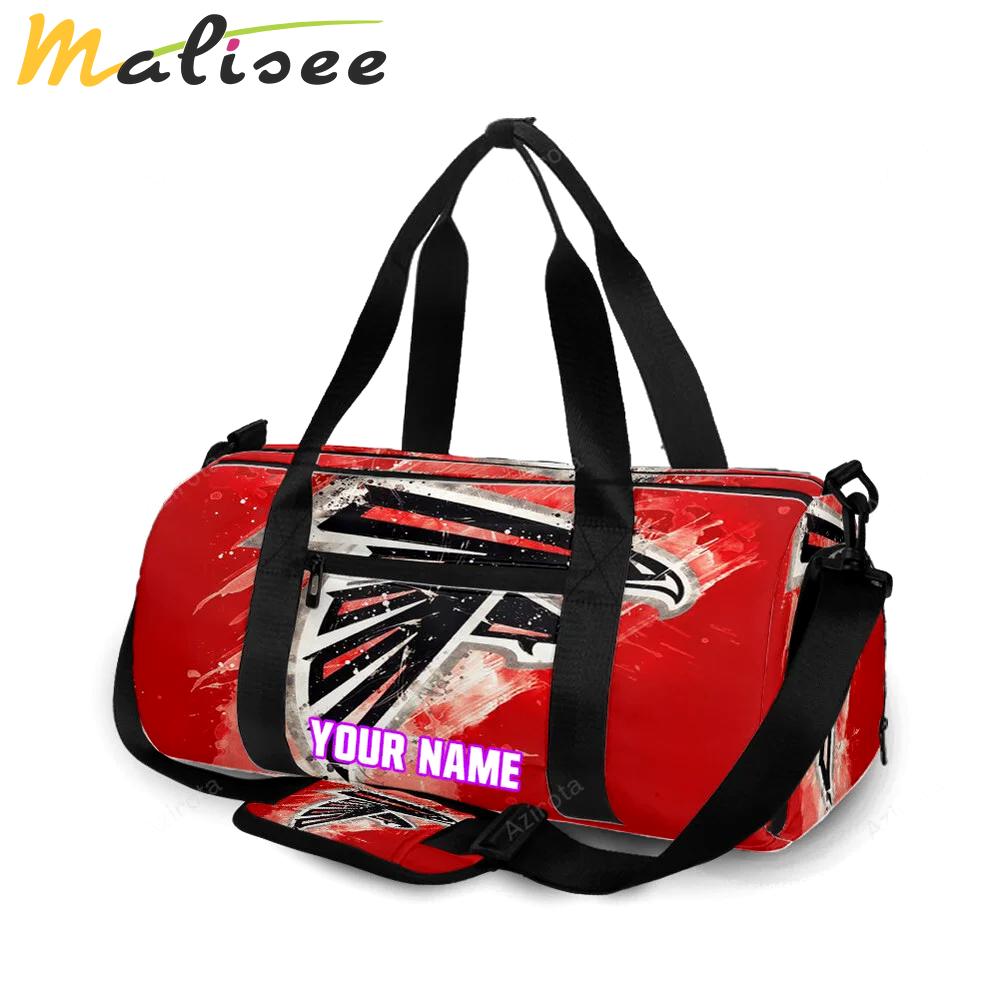 Atlanta falcons brush texture2 personalized name travel bag gym bag 257 Travel Bag