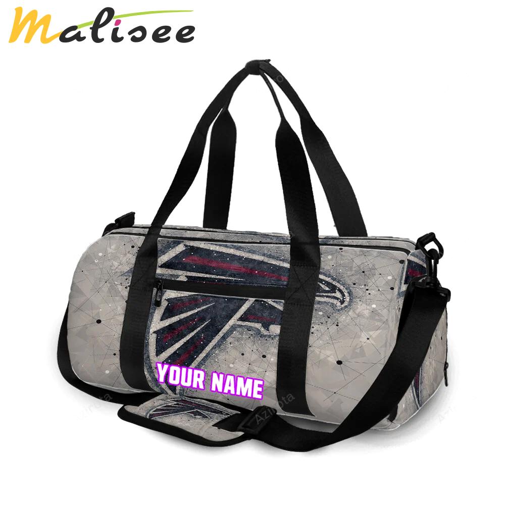 Atlanta falcons geometric personalized name travel bag gym bag 1687 Travel Bag