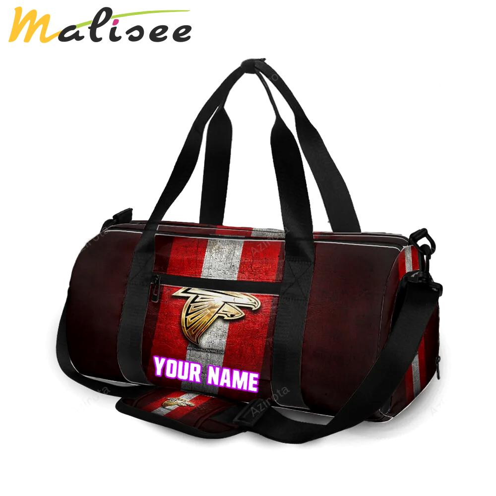 Atlanta falcons golden logo personalized name travel bag gym bag 1001 Travel Bag