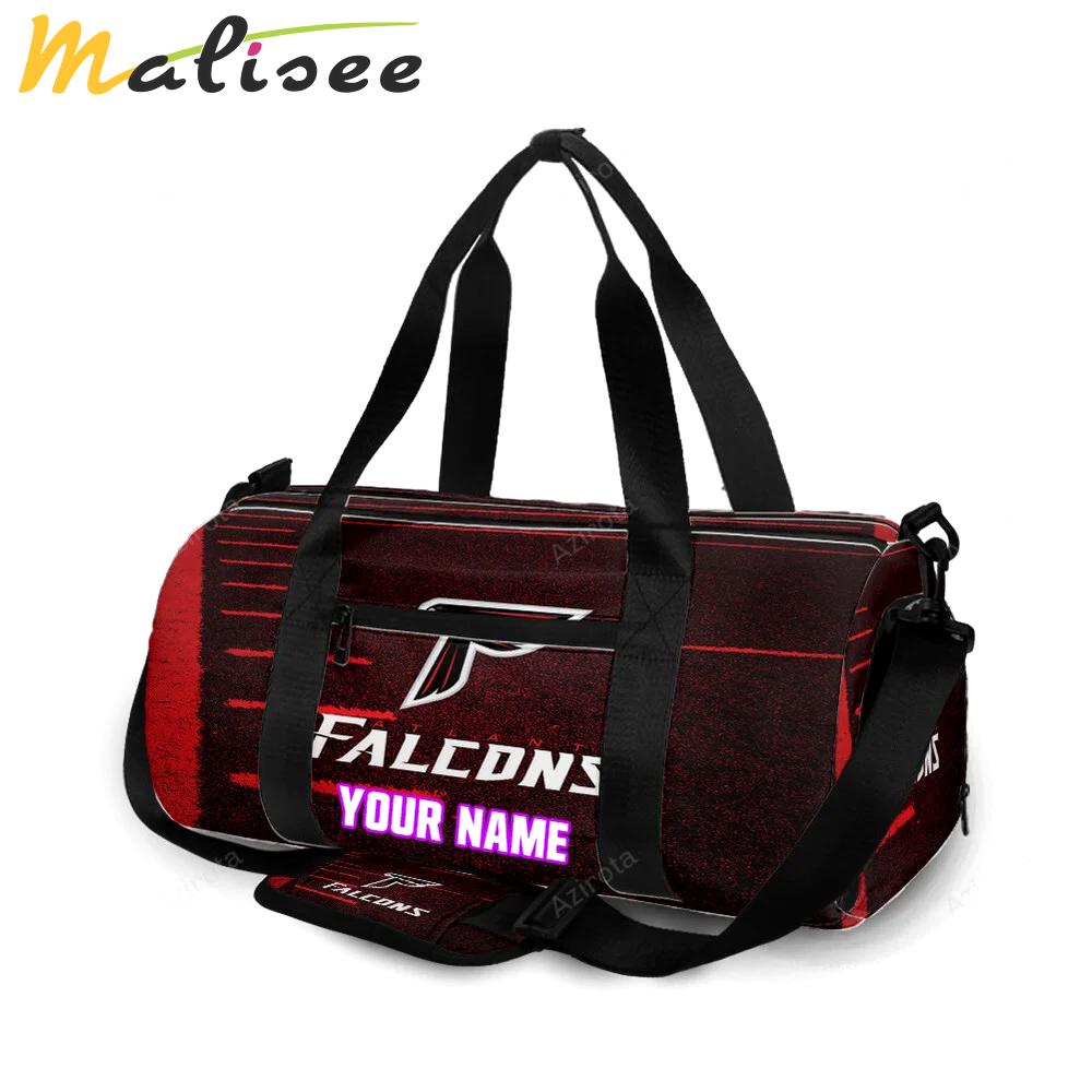 Atlanta falcons grass field2 personalized name travel bag gym bag 921 Travel Bag