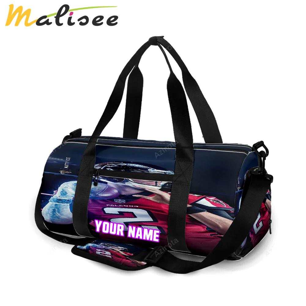 Atlanta falcons matt ryan 2 v2 personalized name travel bag gym bag 1692 Travel Bag