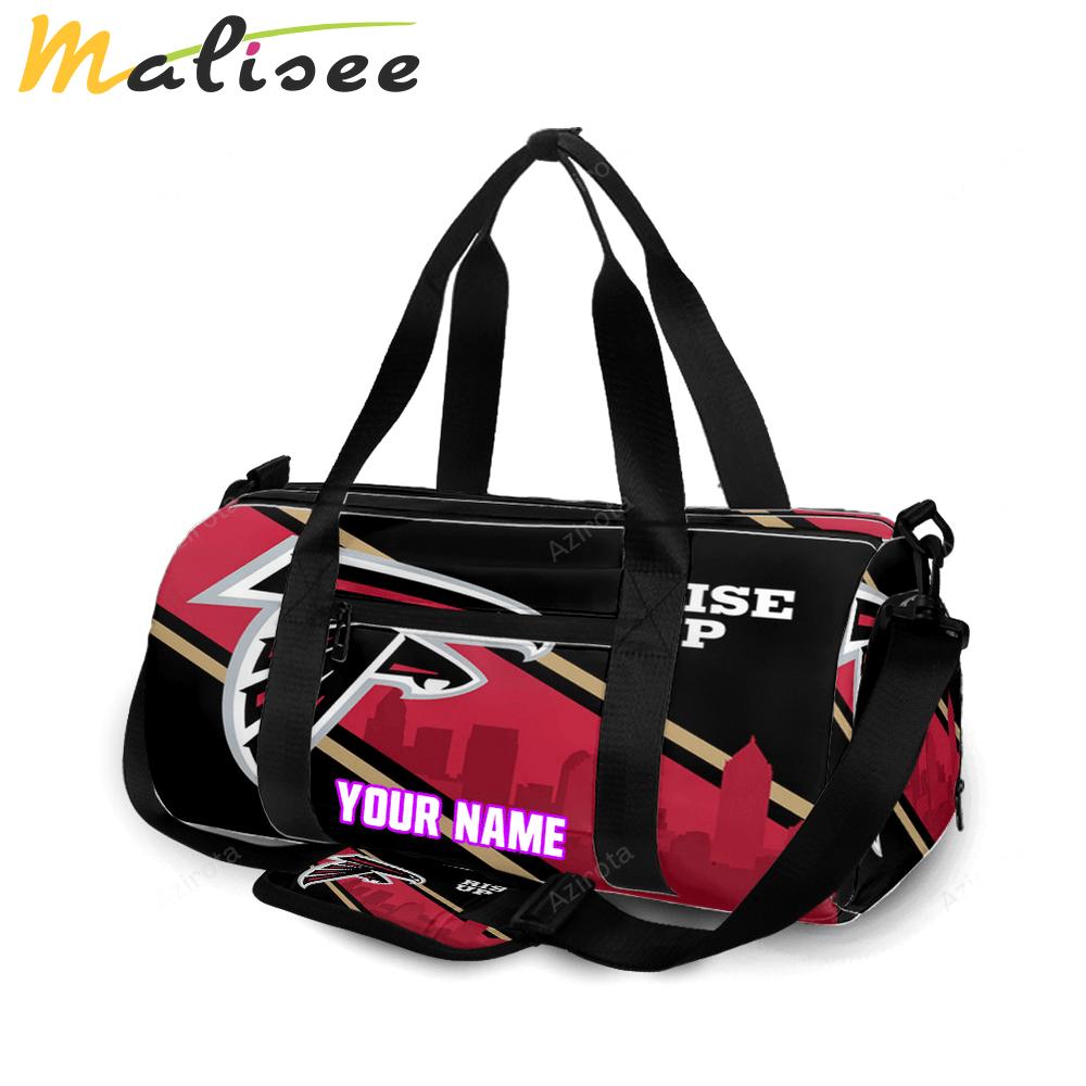 Atlanta falcons rise up city personalized name travel bag gym bag 1637 Travel Bag