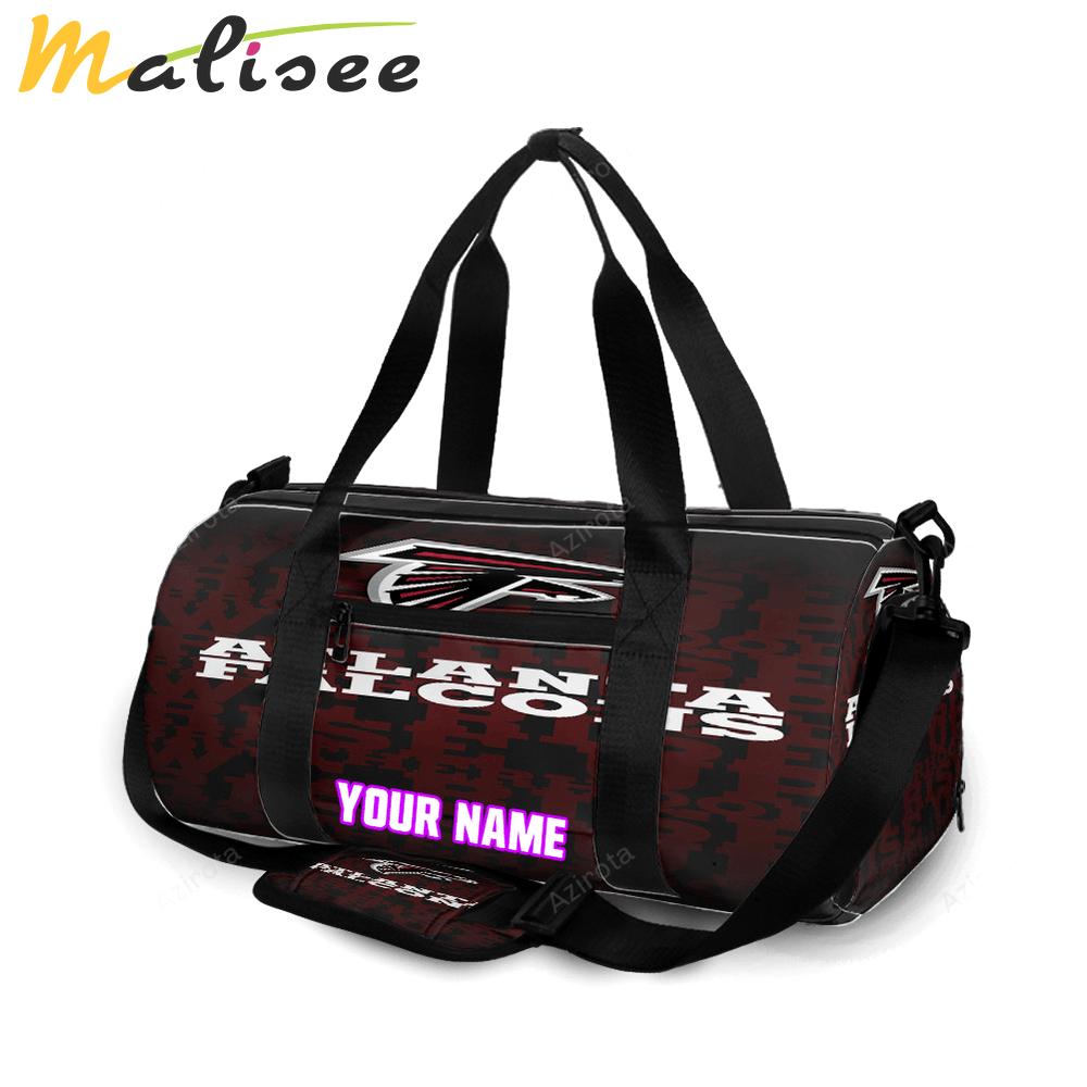 Atlanta falcons rise up seamless personalized name travel bag gym bag 1458 Travel Bag