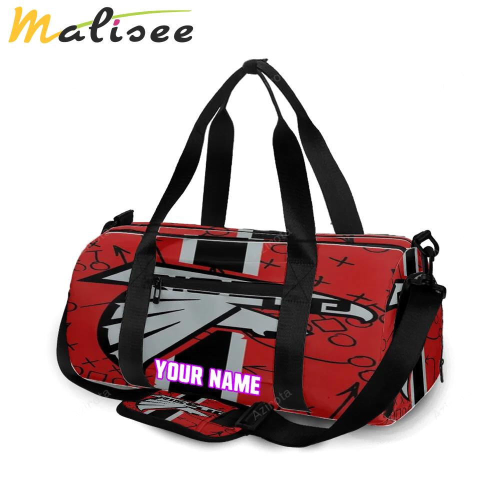 Atlanta falcons rise up v4 personalized name travel bag gym bag 568 Travel Bag