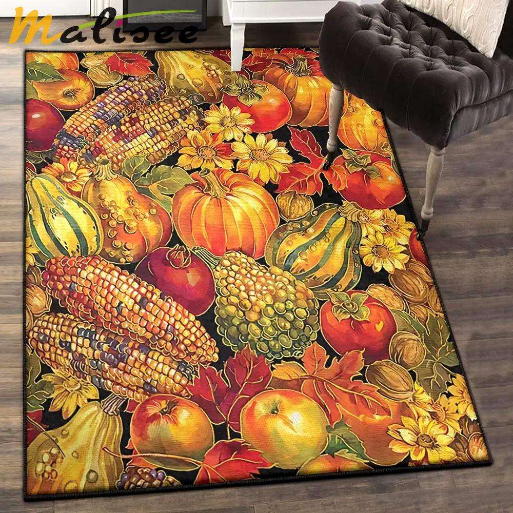 Autumn art deco rug, autumn fall rug Rectangle Rug