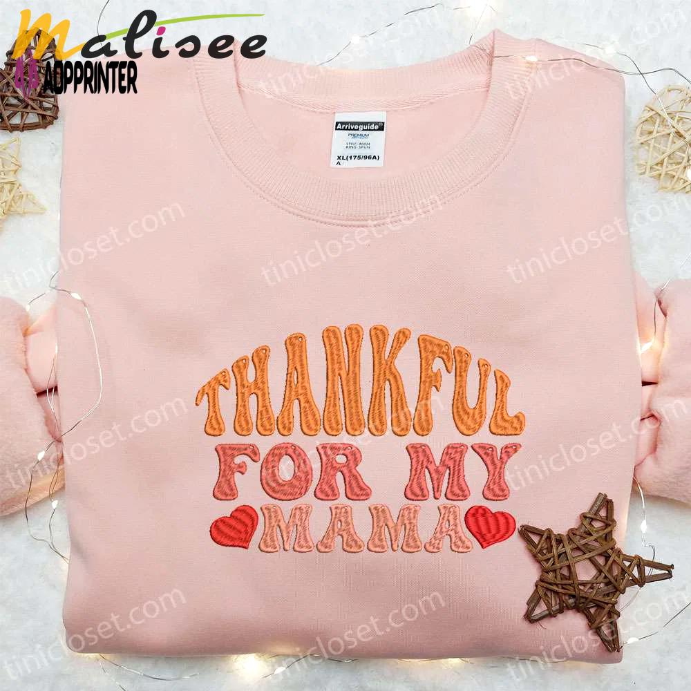 Autumn embroidered shirt & custom hoodie: perfect gift ideas for moms Embroidered Shirt