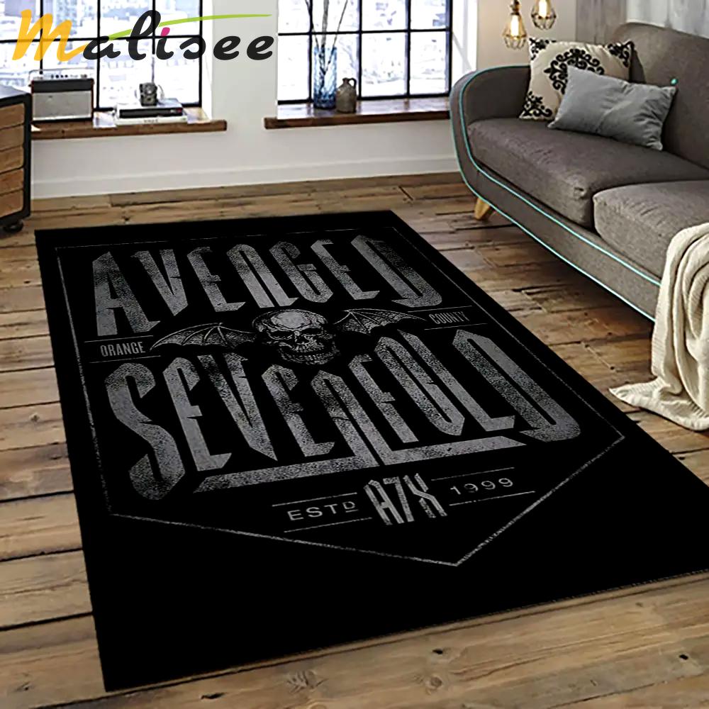 Avenged sevenfold heavy metal band music metalheads carpet area rug home decor best gift for friends as21 Rectangle Rug