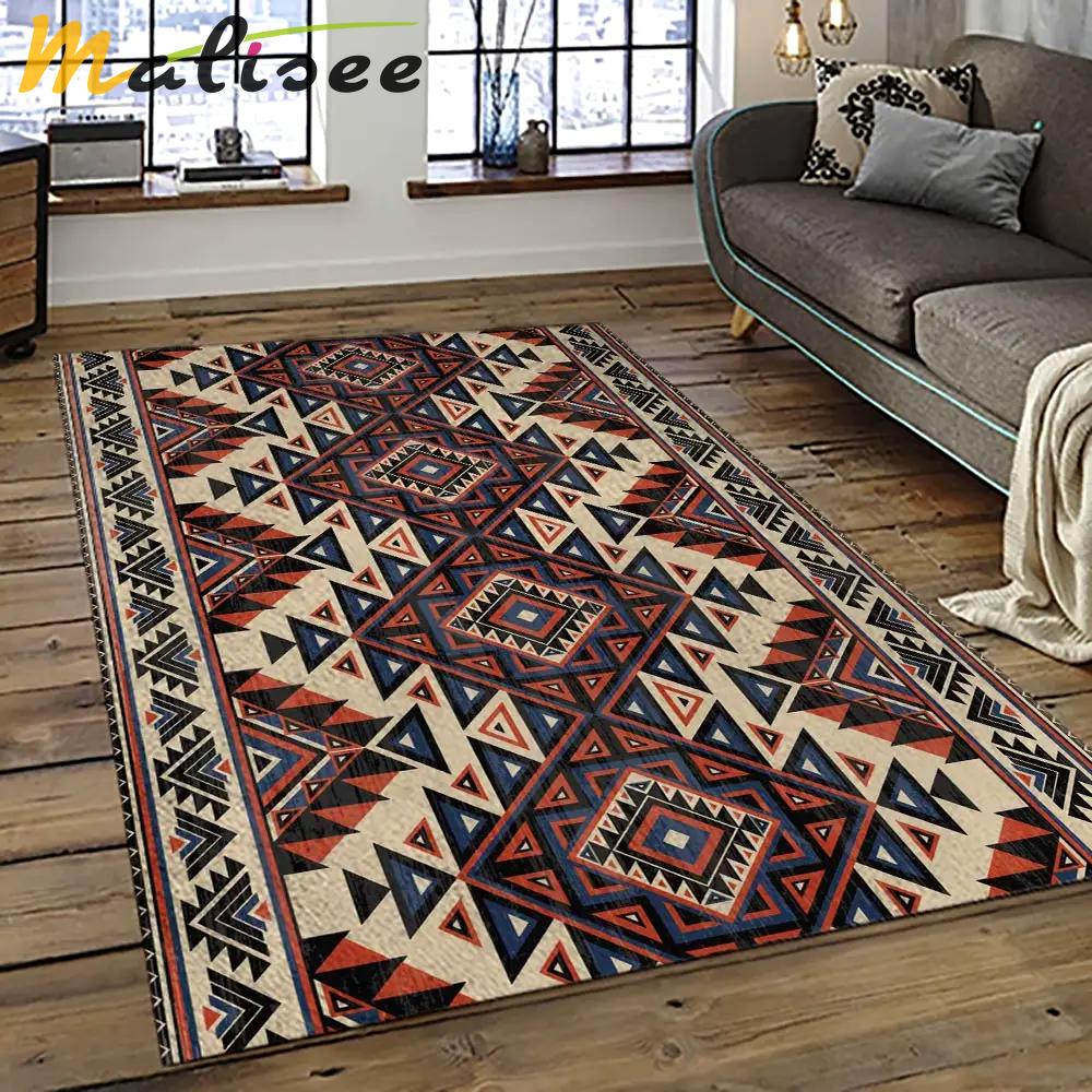 Aztec southwestern geometric shape pattern carpet area rug best gift for home decor event gift asg108 Rectangle Rug