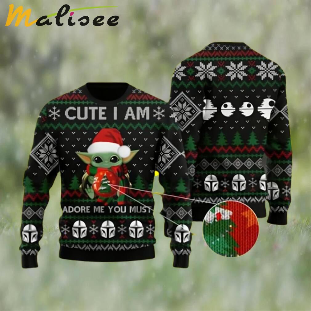 Baby yoda cute i am the baby yoda ugly christmas sweater Christmas Ugly Sweater