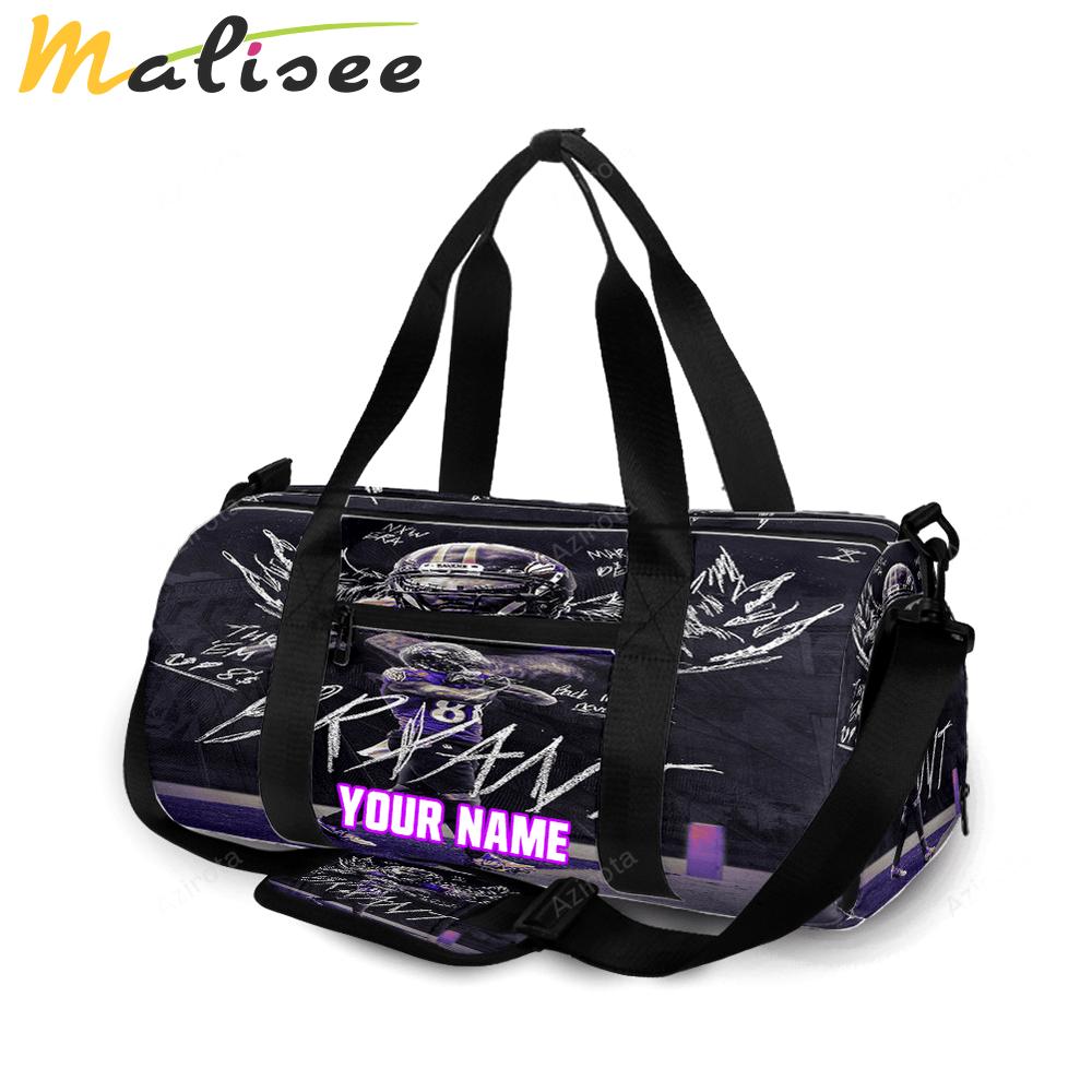 Baltimore ravens bryant 88 personalized name travel bag gym bag 794 Travel Bag