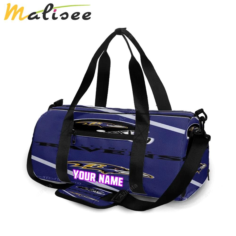 Baltimore ravens helmet3 personalized name travel bag gym bag 2087 Travel Bag