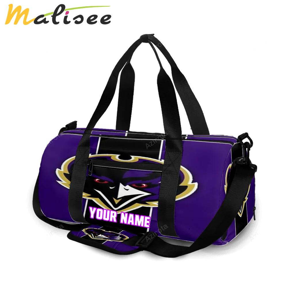 Baltimore ravens logo12 personalized name travel bag gym bag 1047 Travel Bag