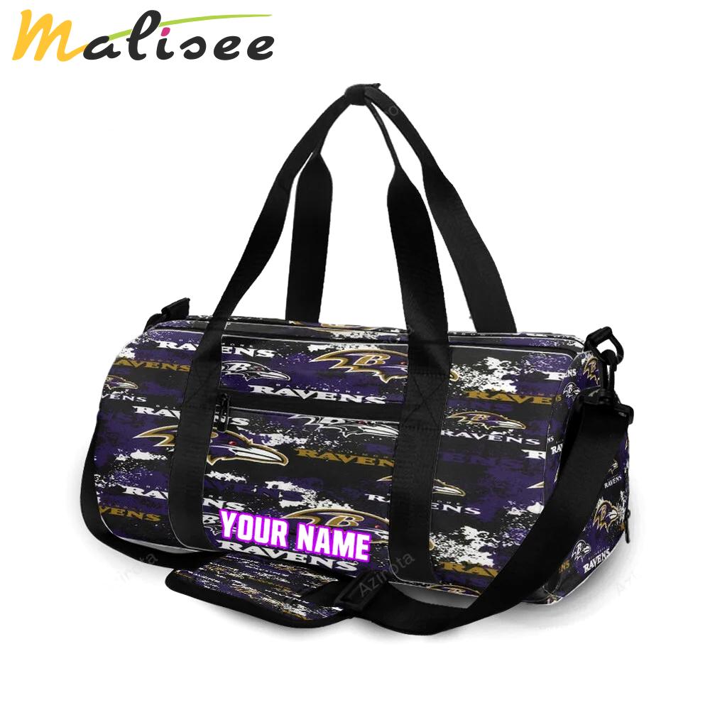Baltimore ravens logo17 personalized name travel bag gym bag 1476 Travel Bag