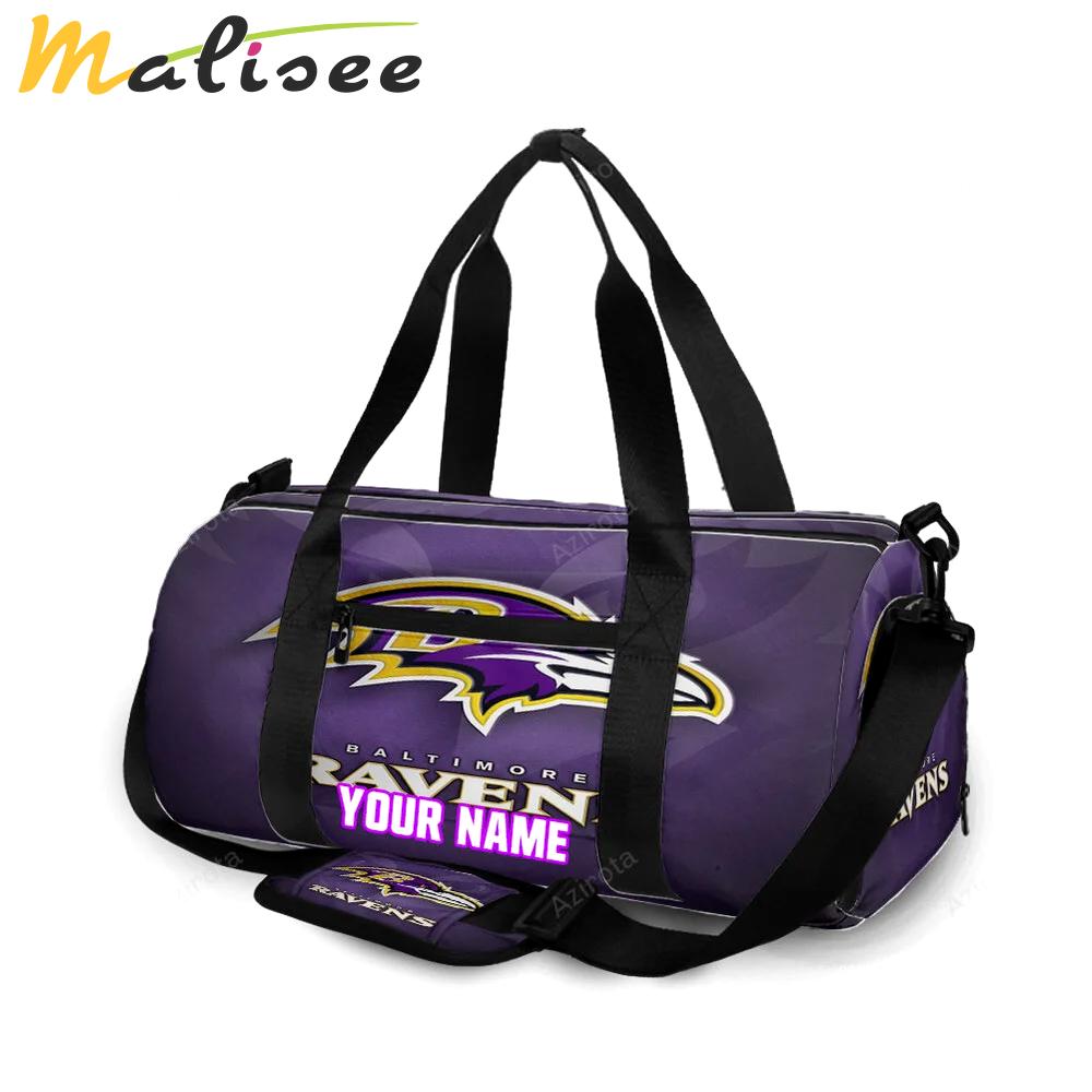 Baltimore ravens logo5 personalized name travel bag gym bag 1031 Travel Bag