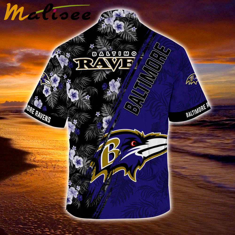 Baltimore ravens nfl-summer hawaii shirt mickey and floral pattern for sports fans Hawaii Shirt