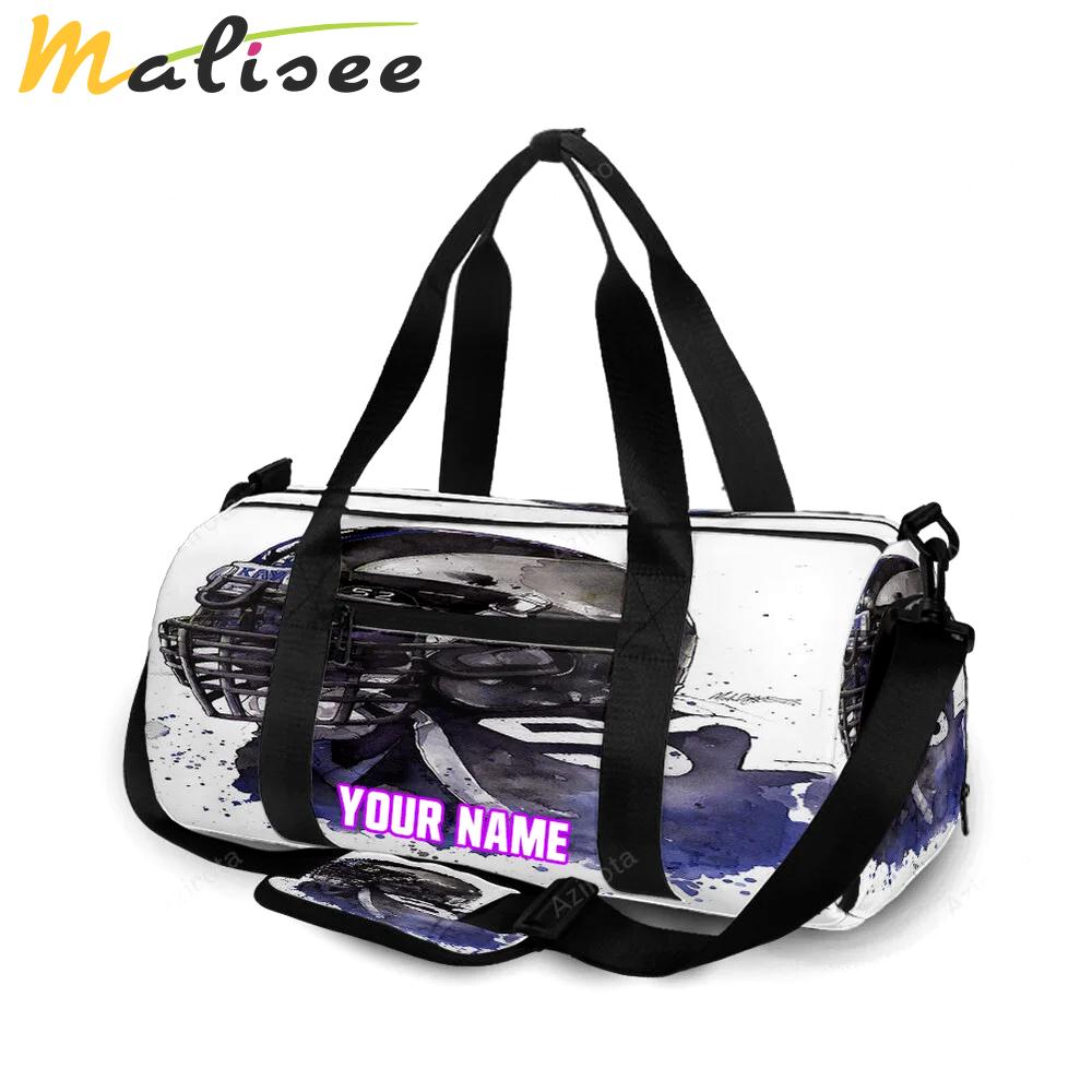 Baltimore ravens ray lewis 52 v7 personalized name travel bag gym bag 35 Travel Bag