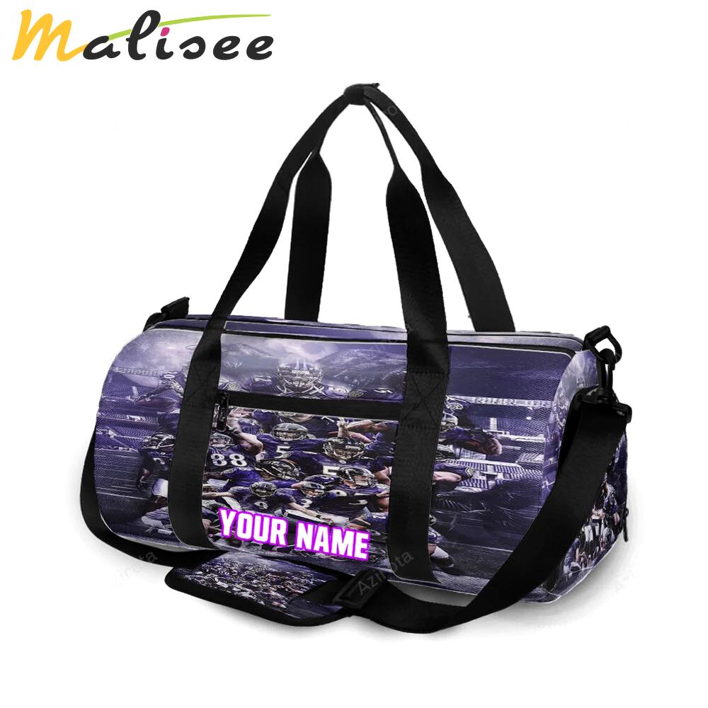 Baltimore ravens team7 personalized name travel bag gym bag 1229 Travel Bag