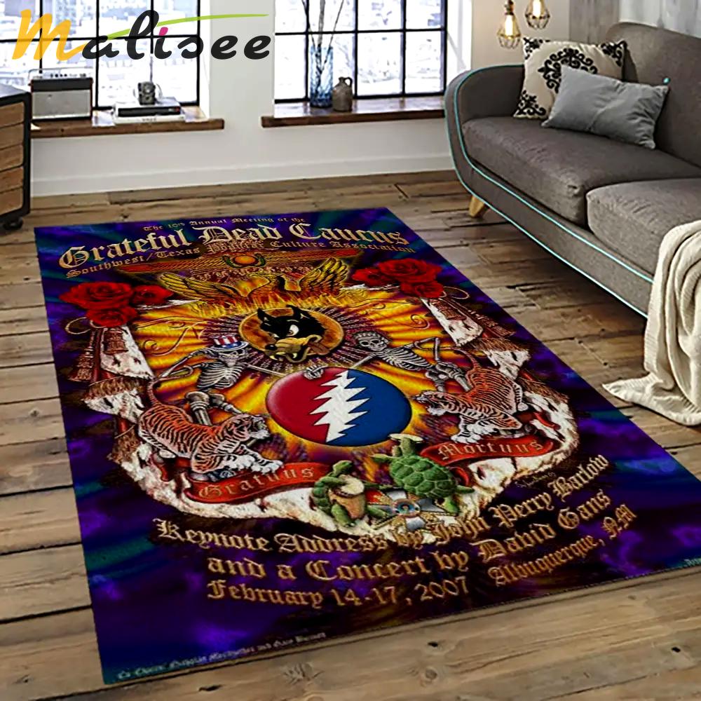 Band grateful dead music carpet rectangle area rug for living room bedroom decor grd07 Rectangle Rug