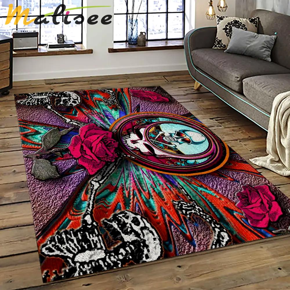 Band grateful dead music carpet rectangle area rug for living room bedroom decor grd10 Rectangle Rug
