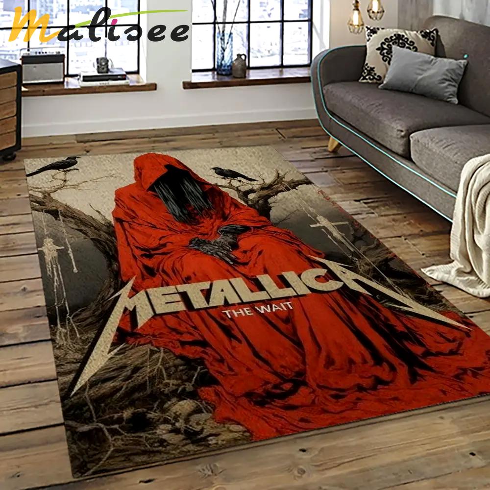 Band metallica music carpet rectangle area rug for living room bedroom decor ma40 Rectangle Rug
