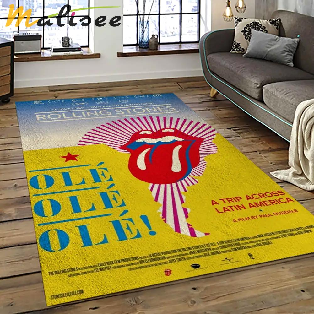 Band the rolling stones music carpet rectangle area rug for living room bedroom decor trs04 Rectangle Rug