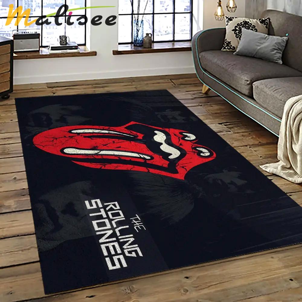 Band the rolling stones music carpet rectangle area rug for living room bedroom decor trs14 Rectangle Rug