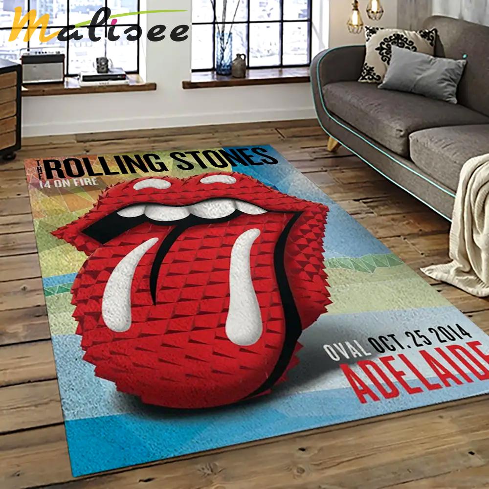 Band the rolling stones music carpet rectangle area rug for living room bedroom decor trs47 Rectangle Rug