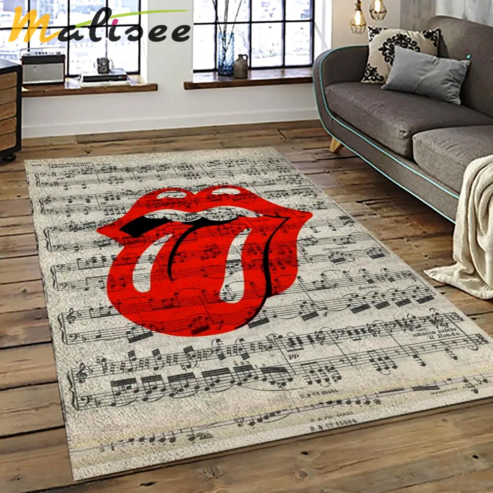 Band the rolling stones music carpet rectangle area rug for living room bedroom decor trs56 Rectangle Rug