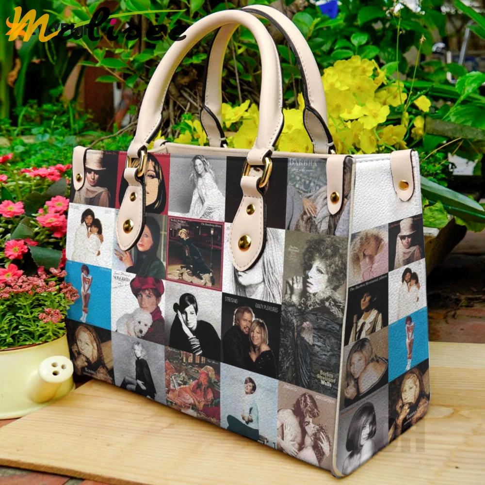 Barbra streisand leather bag for women gift 1792 Women Leather Hand Bag