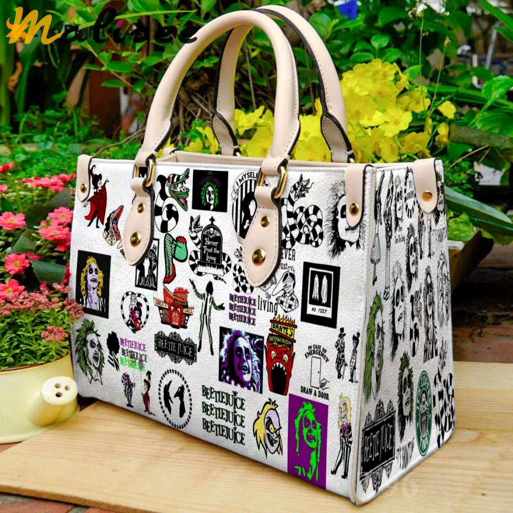Beetlejuice leather handbag 3053 Women Leather Hand Bag