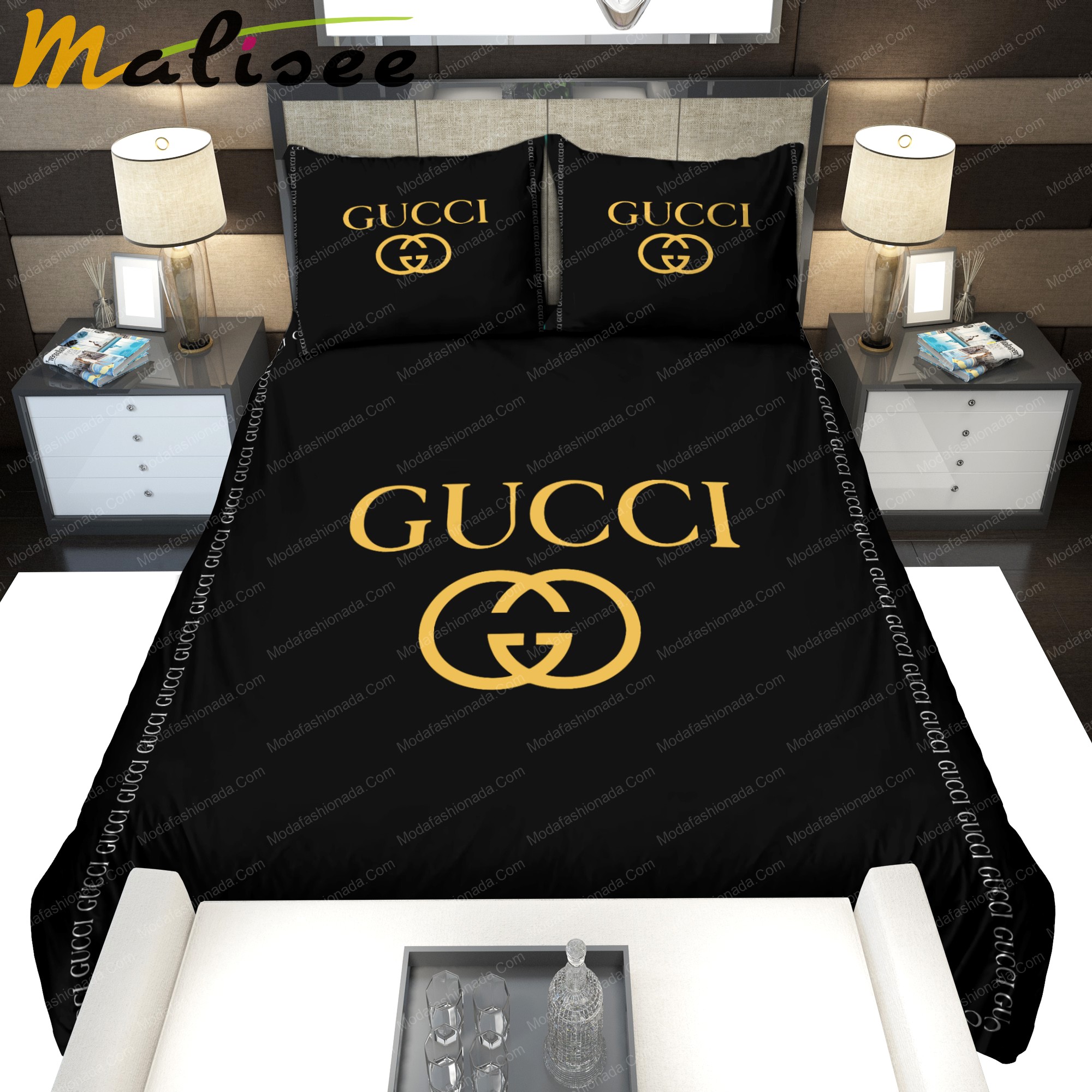Black gucci bedding sets home decoration Bedding Sets