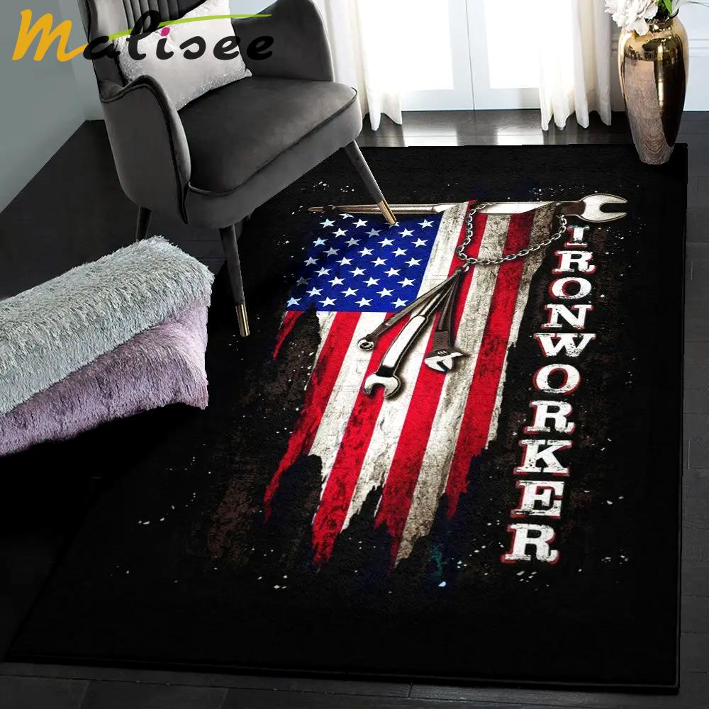 Blacksmith bedroom rugs, ironworker flag gs cl rug Rectangle Rug