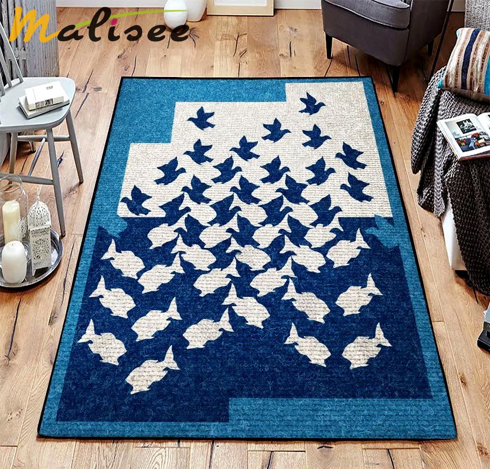 Blue 2 dhcld2809 rug living room rug home decor Rectangle Rug