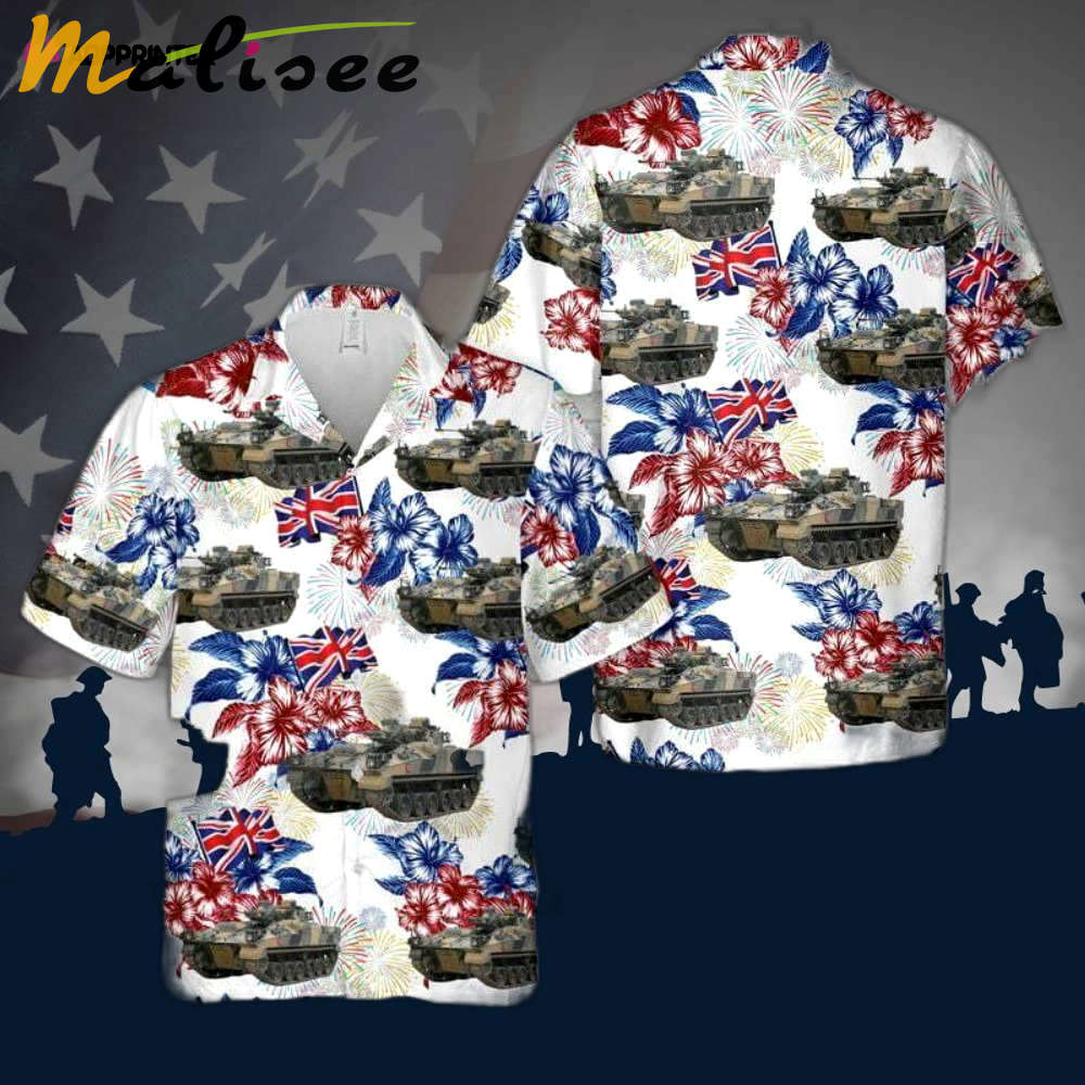 British army warrior armoured fighting vehicle hawaiian shirt Hawaii Shirt