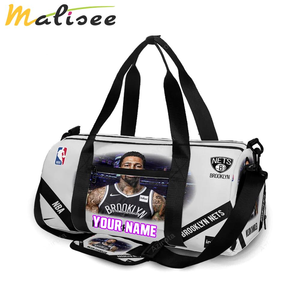 Brooklyn nets wilson chandler1 personalized name travel bag gym bag 1504 Travel Bag